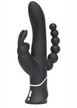 Load image into Gallery viewer, Happy Rabbit Triple Curve Silicone Rabbit Vibrator - Black
