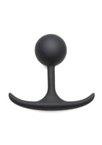 Load image into Gallery viewer, Heavy Hitters Comfort Plugs Silicone Weighted Round Plug - Black - Small - 3.3in