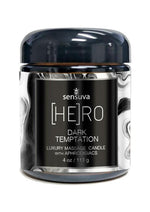 Load image into Gallery viewer, Hero Dark Temptation Luxury Aphrodisiac Massage Candle 4oz.- Ocean and Forest
