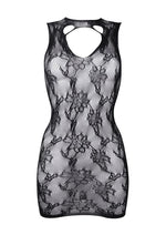 Load image into Gallery viewer, High Neck Lace Mini Dress
