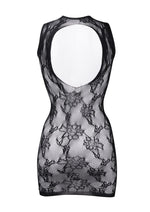 Load image into Gallery viewer, High Neck Lace Mini Dress
