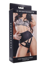 Load image into Gallery viewer, High Waisted Corset Strap-On - Black