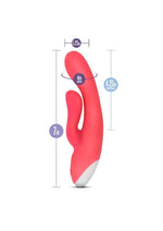 Load image into Gallery viewer, Hop Trix Rechargeable Silicone Rabbit Vibrator- Cerise
