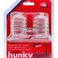 Hunkyjunk Elong Wide Base Nipsuckers - Clear