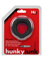 Load image into Gallery viewer, Hunkyjunk Fit Silicone Cock Ring - Black

