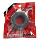 Hunkyjunk Huj Silicone Cock Ring - Gray/Grey