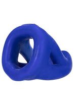 Load image into Gallery viewer, Hunkyjunk Slingshot Silicone 3 Ring Teardrop Cock Ring - Blue
