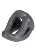 Load image into Gallery viewer, Hunkyjunk Slingshot Silicone 3 Ring Teardrop Cock Ring - Gray/Grey

