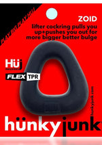 Load image into Gallery viewer, Hunkyjunk Zoid Trapezoid Lifter Cockring - Black/Tar Ice
