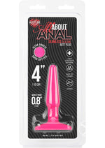 Load image into Gallery viewer, Hustler All About Anal Seamless Silicone Butt Plug - Pink - 4in