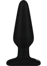 Load image into Gallery viewer, Hustler All About Anal Seamless Silicone Butt Plug - Black - 5.5in