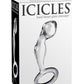 Icicles No 46 Glass Anal P-Spot Plug - Clear