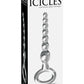 Icicles No 67 Beaded Glass Anal Probe - Clear