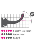 Load image into Gallery viewer, Icicles No. 87 Glass G-Spot Wand with Bendable Silicone Suction Cup - Black