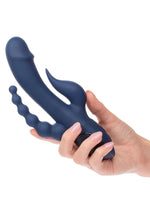 Load image into Gallery viewer, III Triple Orgasm Rechargeable Silicone Stimulating Vibrator
