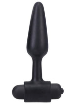 Load image into Gallery viewer, In A Bag Silicone Vibrating Butt Plug - Black - 4in