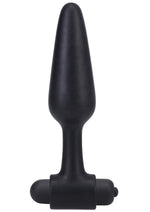Load image into Gallery viewer, In A Bag Silicone Vibrating Butt Plug - Black - 5in