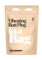 Load image into Gallery viewer, In A Bag Silicone Vibrating Butt Plug - Black - 5in