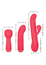 Load image into Gallery viewer, In Touch Passion Trio Rechargeable Silicone Vibrator with 3 Interchangeable Attachments
