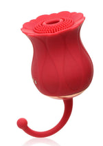 Load image into Gallery viewer, Inmi Bloomgasm Royalty Rose Rechargeable Silicone Textured Suction Clitoral Stimulator - Red

