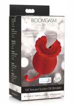 Load image into Gallery viewer, Inmi Bloomgasm Royalty Rose Rechargeable Silicone Textured Suction Clitoral Stimulator - Red
