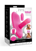 Load image into Gallery viewer, Inmi Spin N Grind Rotating and Vibrating Rechargeable Silicone Grinder Pad with Remote - Pink