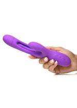 Load image into Gallery viewer, Inmi Tri-Flick Flicking Rechargeable Silicone Rabbit Vibrator
