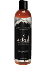 Load image into Gallery viewer, Intimate Earth Naked Aromatherapy Massage Oil Fragrance Free - 4oz
