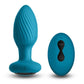 Inya Alpine Rechargeable Silicone Anal Plug with Remote Control - Teal