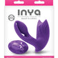 Inya Bump-N-Grind Silicone Rechargeable Warming Vibrator with Remote Control - Purple