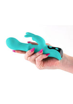 Load image into Gallery viewer, Inya Cyberluxe Rechargeable Silicone Rabbit Vibrator
