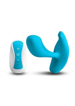 Load image into Gallery viewer, Inya Eros Rechargeable Silicone Vibrating Stimulator with Remote Control - Blue
