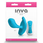 Inya Eros Rechargeable Silicone Vibrating Stimulator with Remote Control - Blue