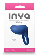 Load image into Gallery viewer, Inya Regal Rechargeable Siicone Cock Ring - Blue
