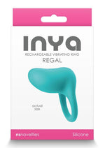Load image into Gallery viewer, Inya Regal Rechargeable Siicone Cock Ring - Teal
