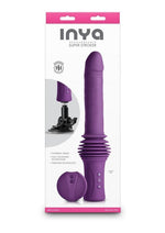 Load image into Gallery viewer, Inya Super Stroker Rechargeable Silicone Thrusing Vibrator - Purple
