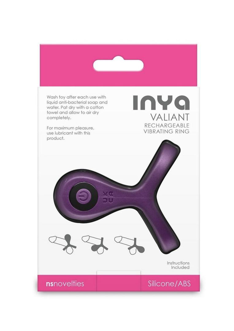 Inya Valiant Rechargeable Silicone Cock and Ball Ring