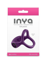 Load image into Gallery viewer, Inya Valiant Rechargeable Silicone Cock and Ball Ring - Purple
