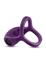 Load image into Gallery viewer, Inya Valiant Rechargeable Silicone Cock and Ball Ring - Purple
