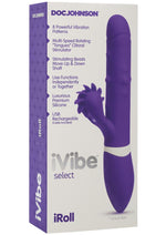 Load image into Gallery viewer, iVibe Select iRoll Silicone Vibrator Waterproof - Purple - 9.5in
