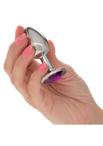 Load image into Gallery viewer, Jewel Amethyst Aluminum Anal Plug
