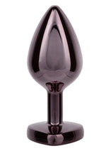 Load image into Gallery viewer, Jewel Black Diamond Heart Anal Plug - Black - Large