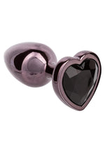 Load image into Gallery viewer, Jewel Black Diamond Heart Anal Plug