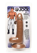 Load image into Gallery viewer, Jock Baseball Brian Dildo with Balls - Caramel - 7in
