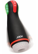 Load image into Gallery viewer, Jock Blaze Vibrating, Sucking and Warming Rechargeable Masturbator