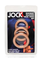 Load image into Gallery viewer, Jock Discrete Silicone Cock Ring - Caramel - Set
