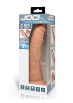 Load image into Gallery viewer, Jock Hard Core Triple Density Dildo - Vanilla - 7in
