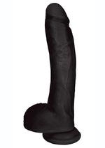 Load image into Gallery viewer, Jock Realistic Dildo with Balls - Black - 10in
