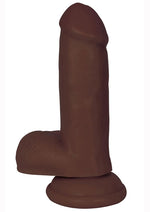 Load image into Gallery viewer, Jock Realistic Dildo with Balls - Chocolate - 6in
