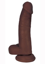 Load image into Gallery viewer, Jock Realistic Dildo with Balls - Chocolate - 8in
